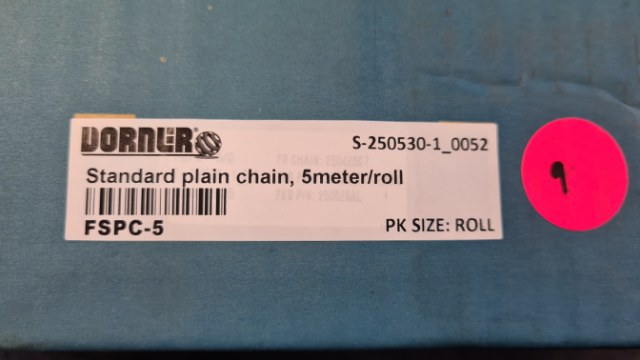 Dorner FSPC-5 Conveyor Chain (5m Rolls)