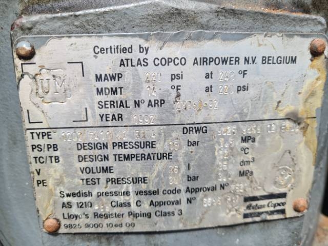 Atlas Copco GA37 Screw Compressor and FD120 Drier