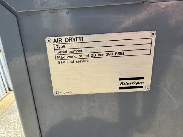 Atlas Copco GA37 Screw Compressor and FD120 Drier