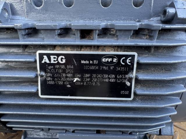 AEG 1.5Kw, 1400 RPM Electric Motor