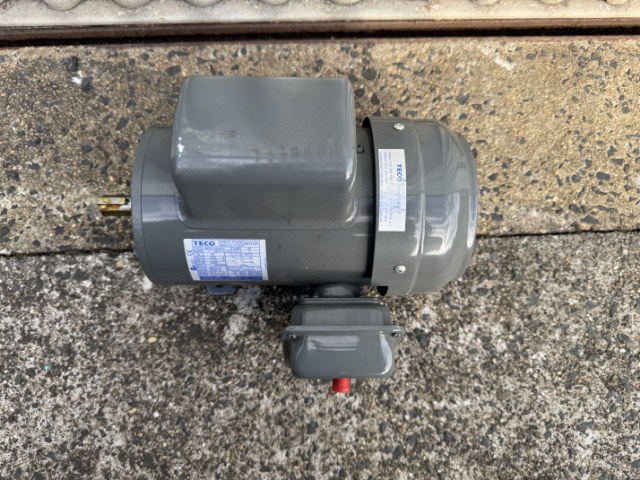 TECO 0.75Kw, 2 Pole Single Phase Electric Motor