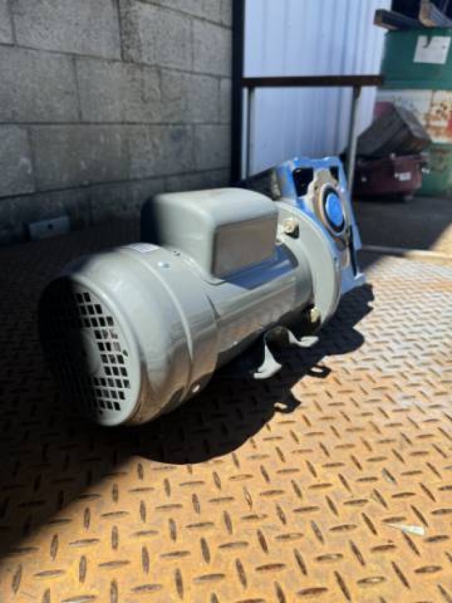 TECO Single Phase 0.75KW, 56 RPM Geared Motor