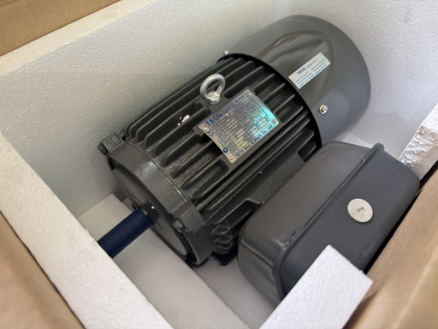 TECO 3Kw, 4 Pole, Single Phase Electric Motor