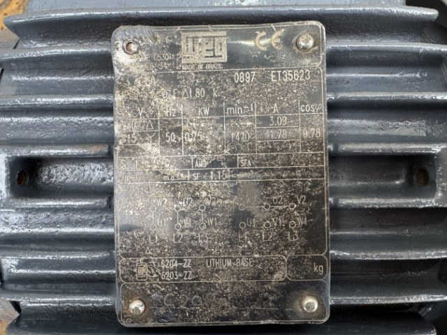 WEG 0.75Kw, 1420 RPM Electric Motor