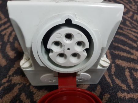 Mennekes 16 Amp, 3 Phase Switch/Sockets with RCD