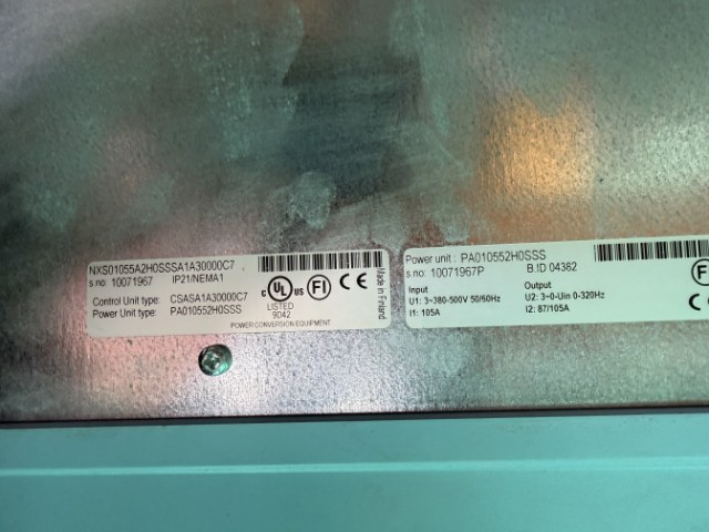 Vacon 105 Amp 3 Phase VSD