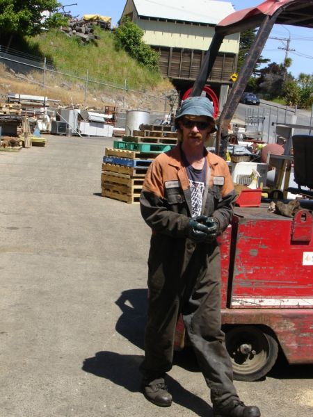 Tony hard at work