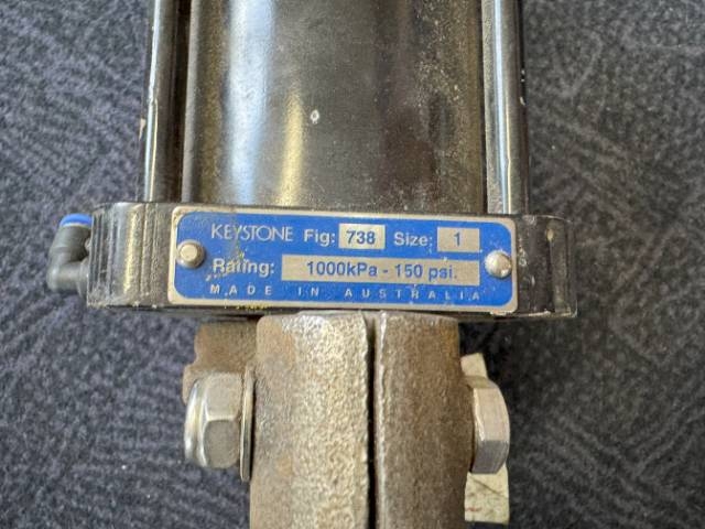 Keystone 2.5 Inch Knife Gate Valve with Pneumatic Actuator