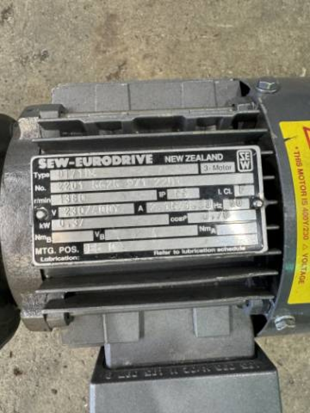 SEW 0.37KW, 1.2 RPM Geared Motor