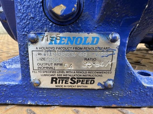 Brook Crompton 0.37Kw, 54 RPM, Single Phase Geared Motor