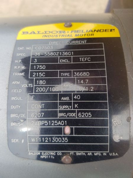 Baldor DC Geared Motors