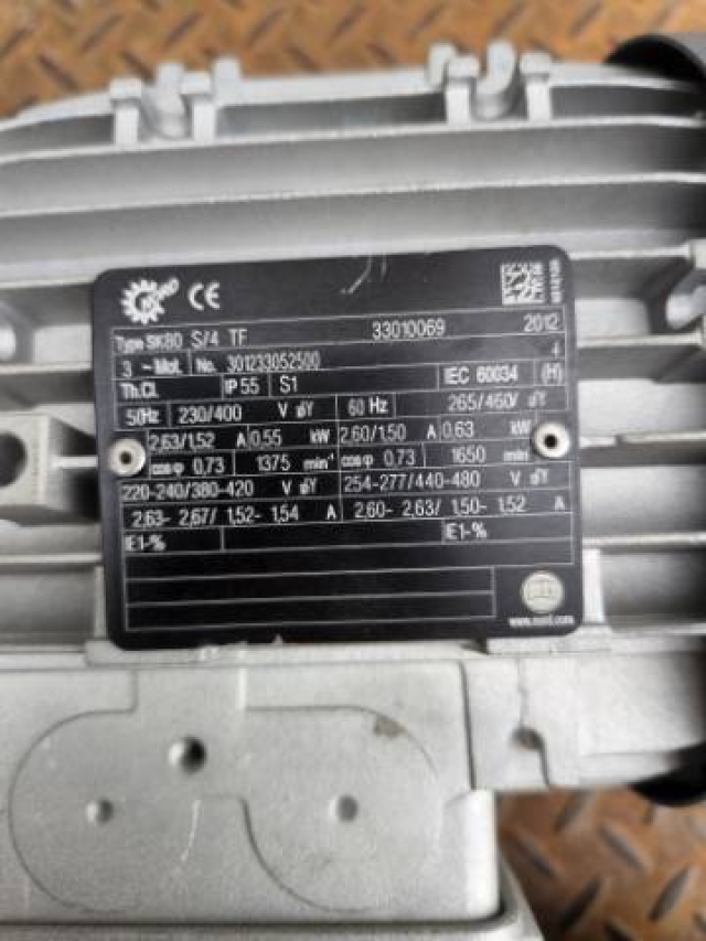 Nord 0.55KW, 3 Phase Geared Motor