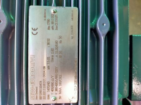 7.5Kw, 40 Rpm, SEW Eurodrive Geared Motor