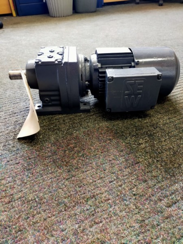 SEW 0.37Kw, 104 Rpm Geared Motor with Brake Unit.