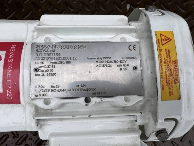SEW - Eurodrive 0.37Kw, 196 RPM Geared Motor