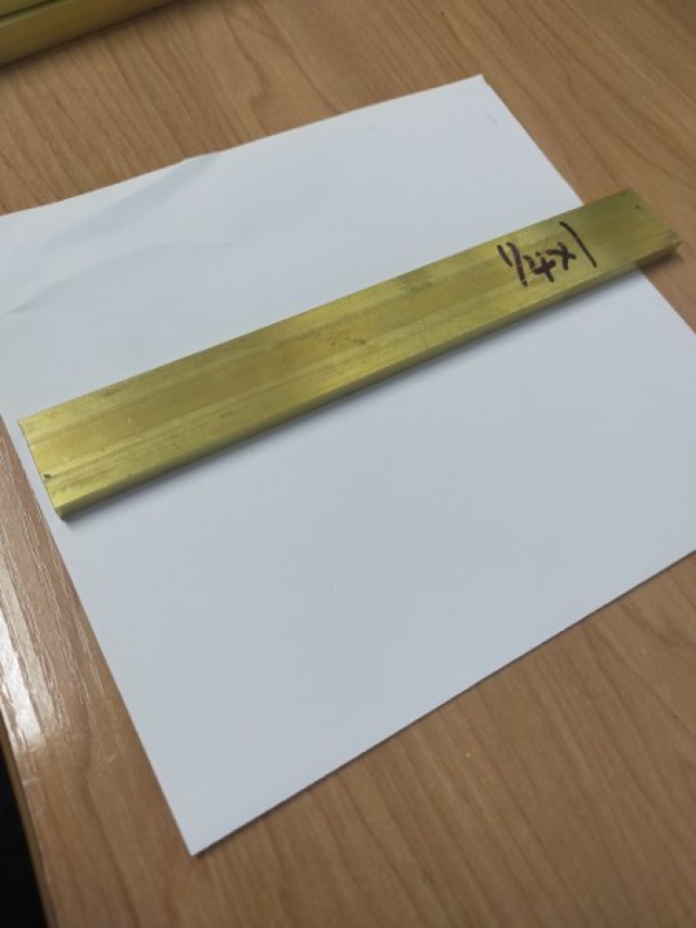 Brass Flat Bar - 1 Inch x 1/4 Inch