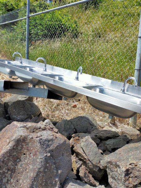 8 Bay, Mercer Stainless Steel Sink